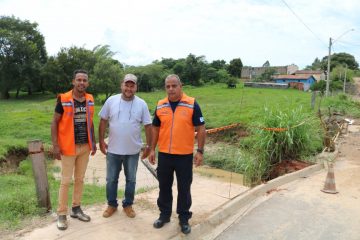 Defesas Civis de Rafard e Tietê buscam solução para ponte em risco de queda no bairro sete Fogões