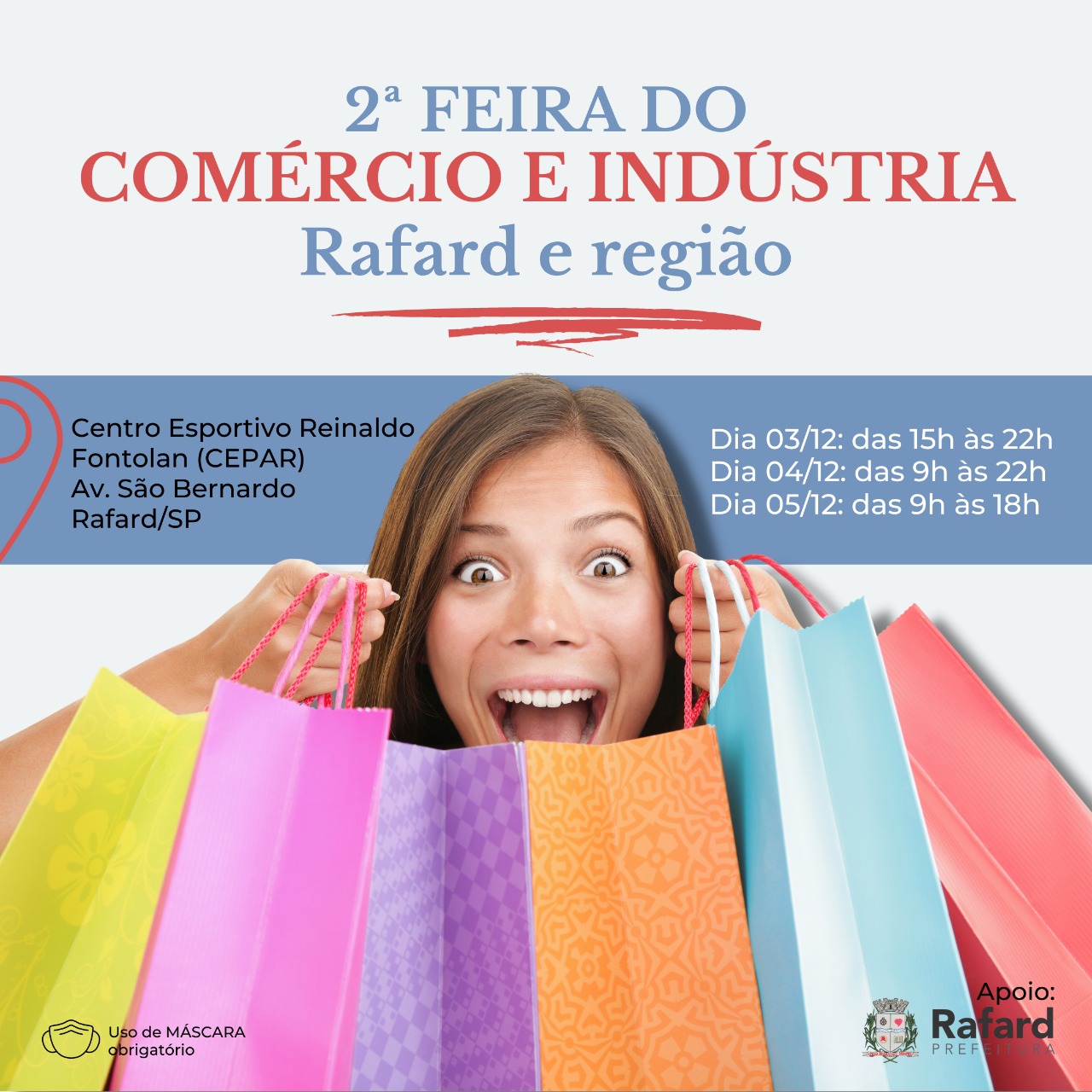 Read more about the article Prefeitura de Rafard anuncia 2ª Feira do Comércio e Indústria de Rafard e Região