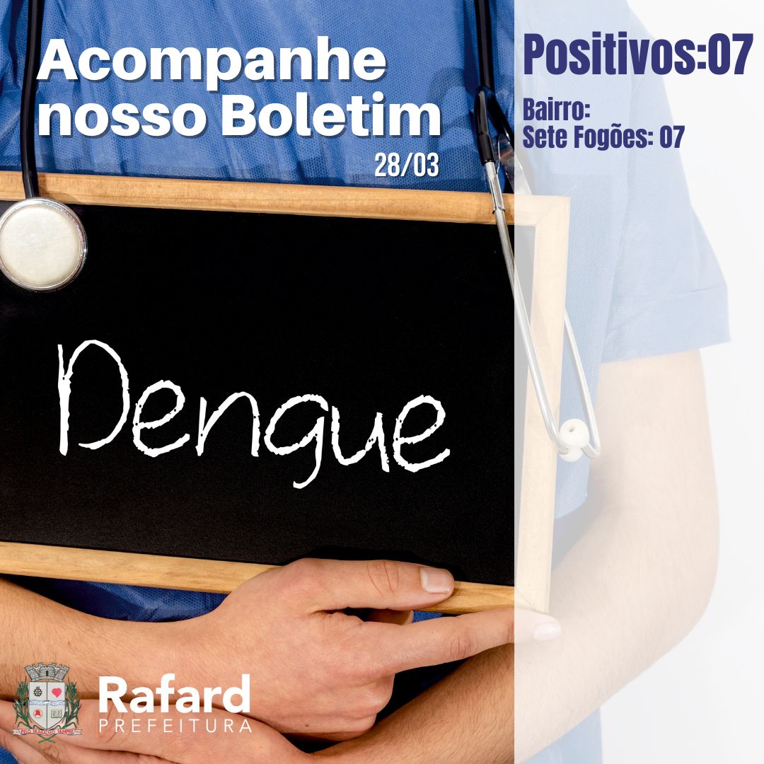 Read more about the article BOLETIM CASOS DE DENGUE – 28/03/2022