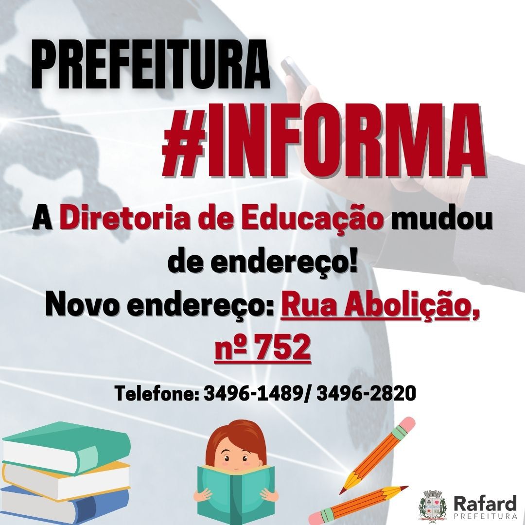 Read more about the article Novo endereço Diretoria de Educação